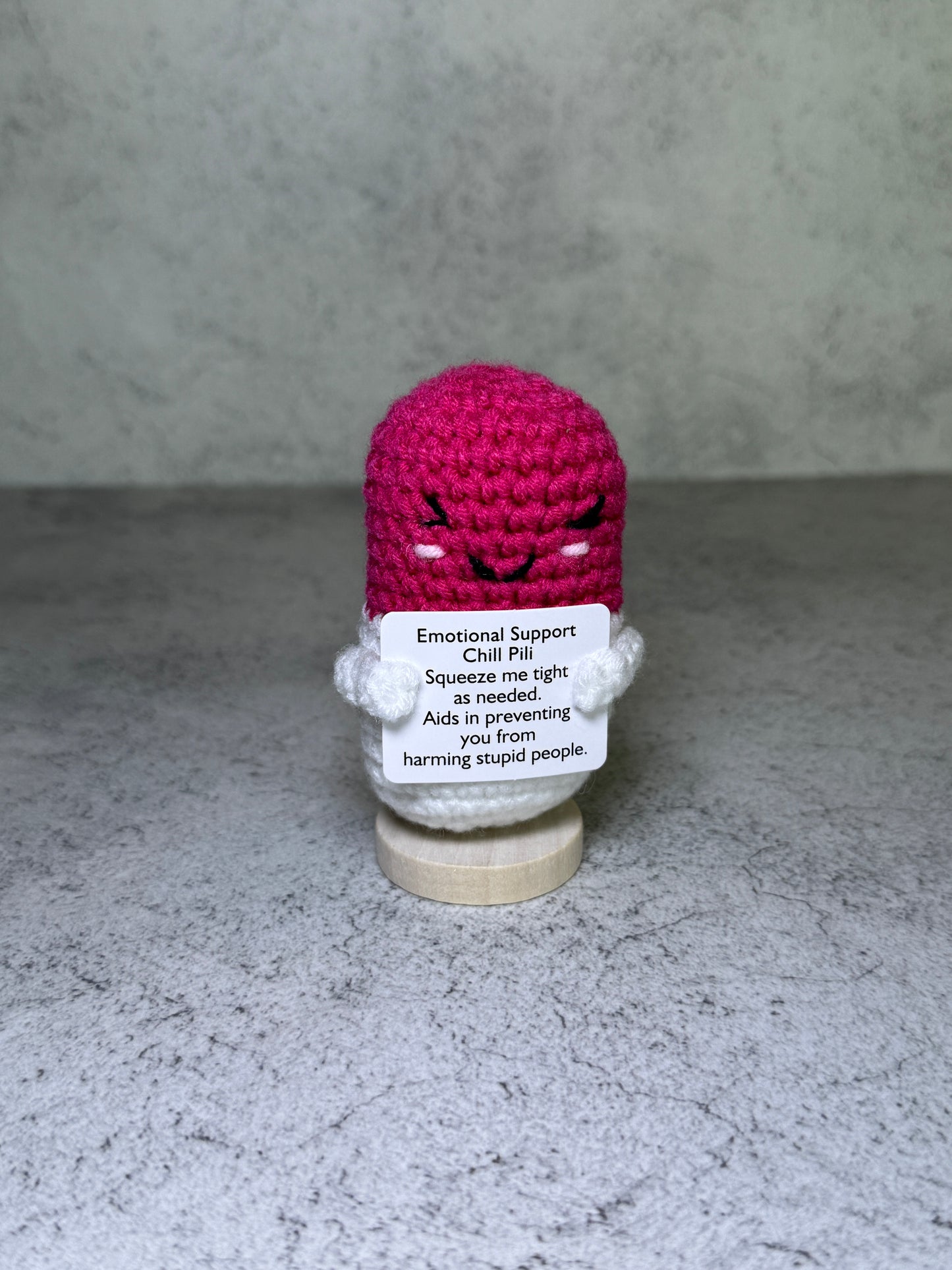 Handmade Crochet Positivity Plush – Uplifting Gifts & Home Décor by CraftnCrumble LLC
