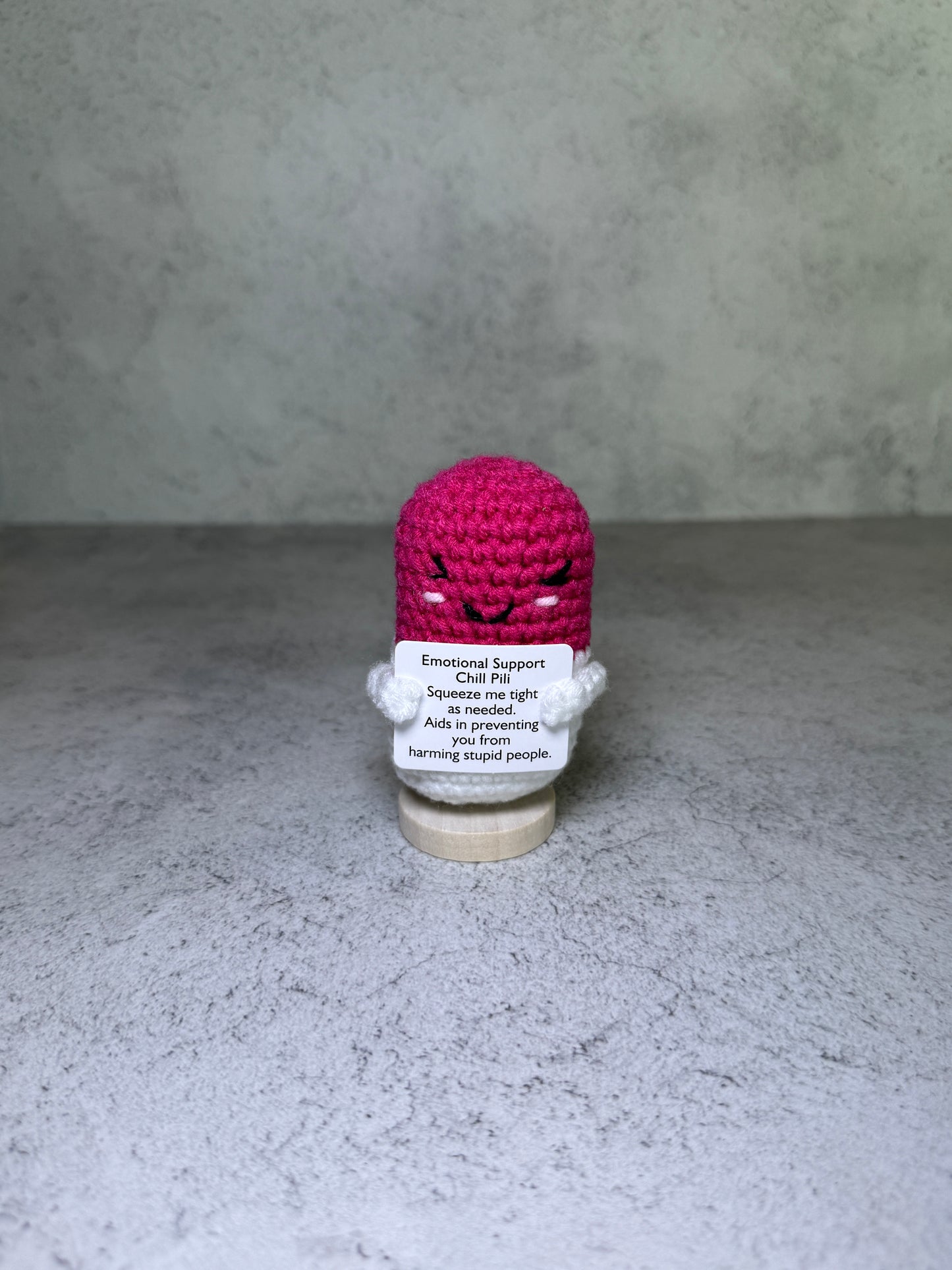 Handmade Crochet Positivity Plush – Uplifting Gifts & Home Décor by CraftnCrumble LLC
