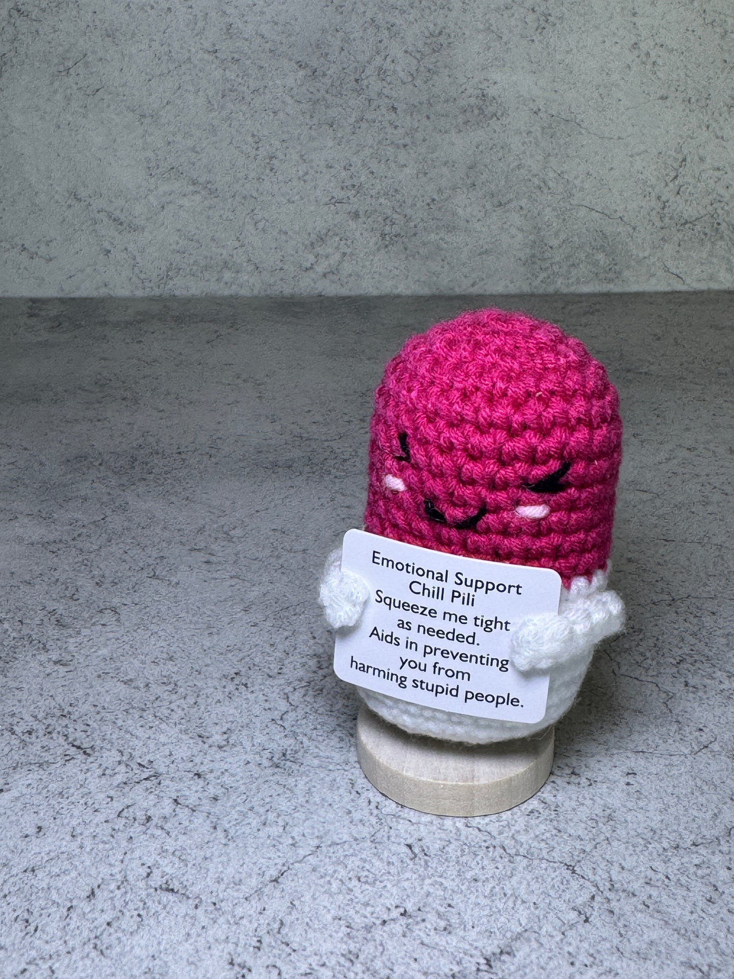 Handmade Crochet Positivity Plush – Uplifting Gifts & Home Décor by CraftnCrumble LLC