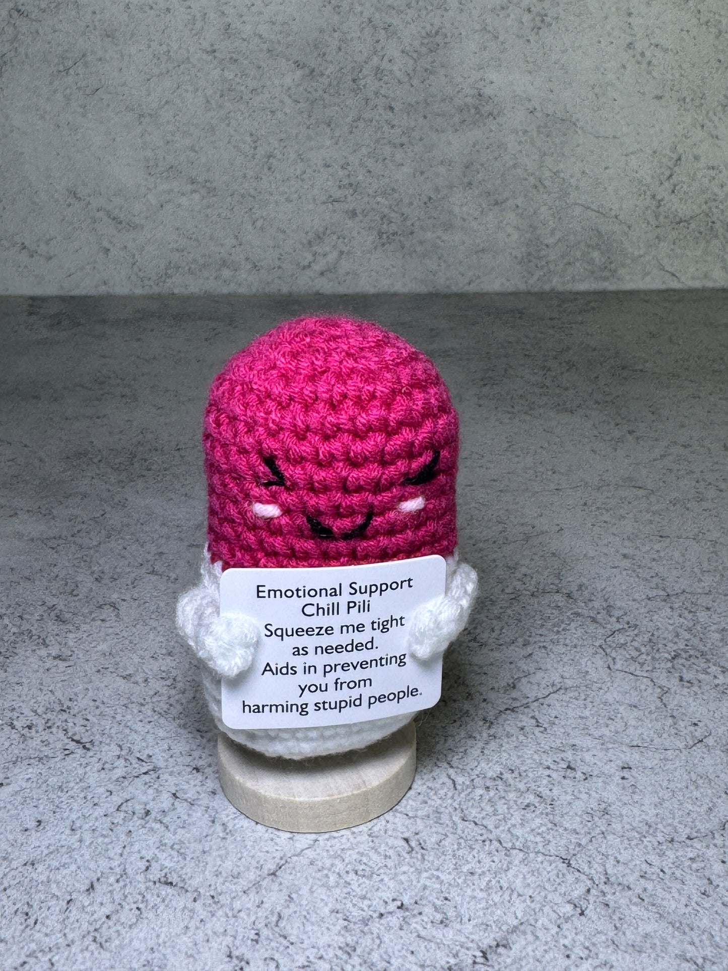 Handmade Crochet Positivity Plush – Uplifting Gifts & Home Décor by CraftnCrumble LLC