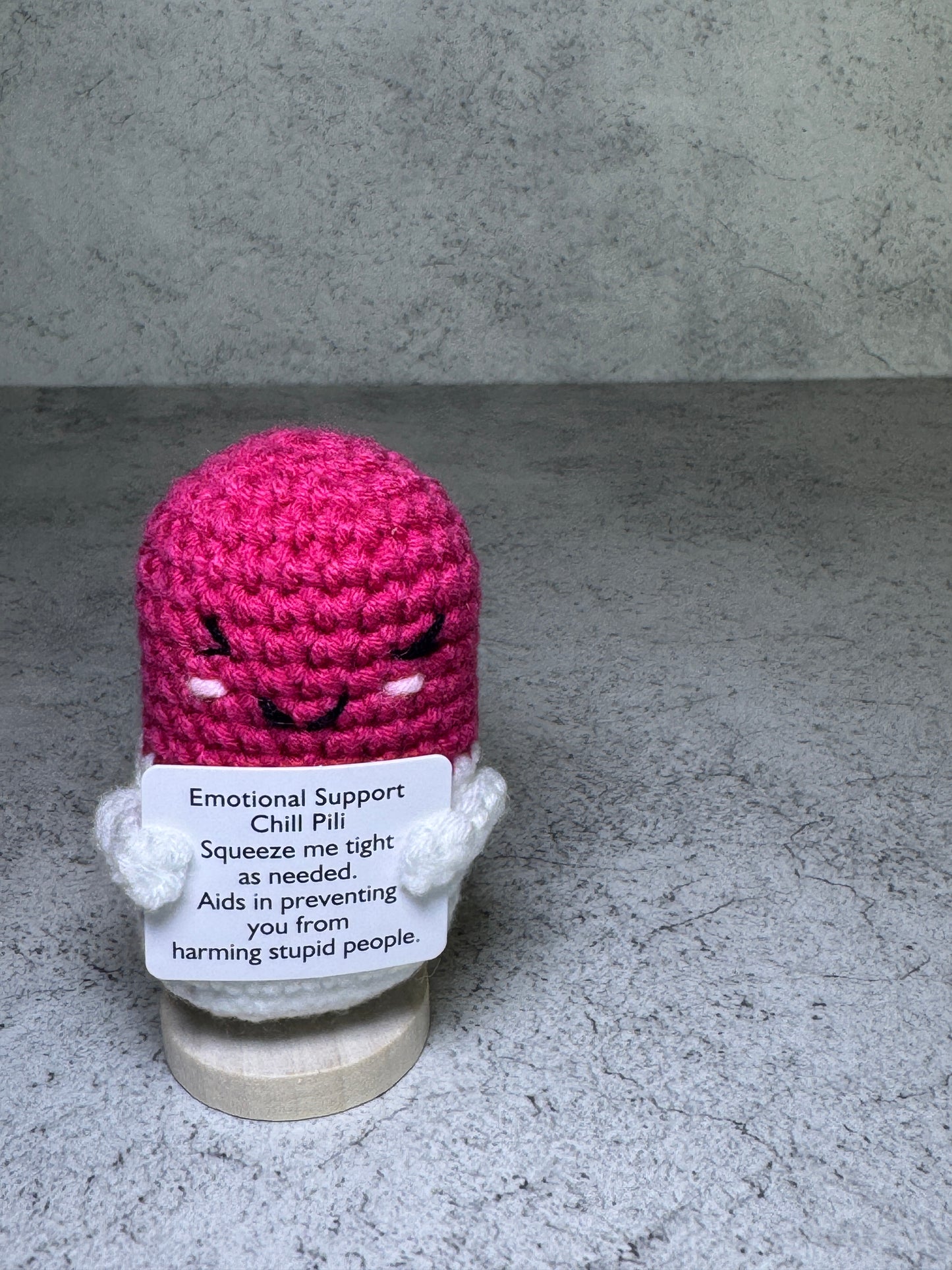 Handmade Crochet Positivity Plush – Uplifting Gifts & Home Décor by CraftnCrumble LLC