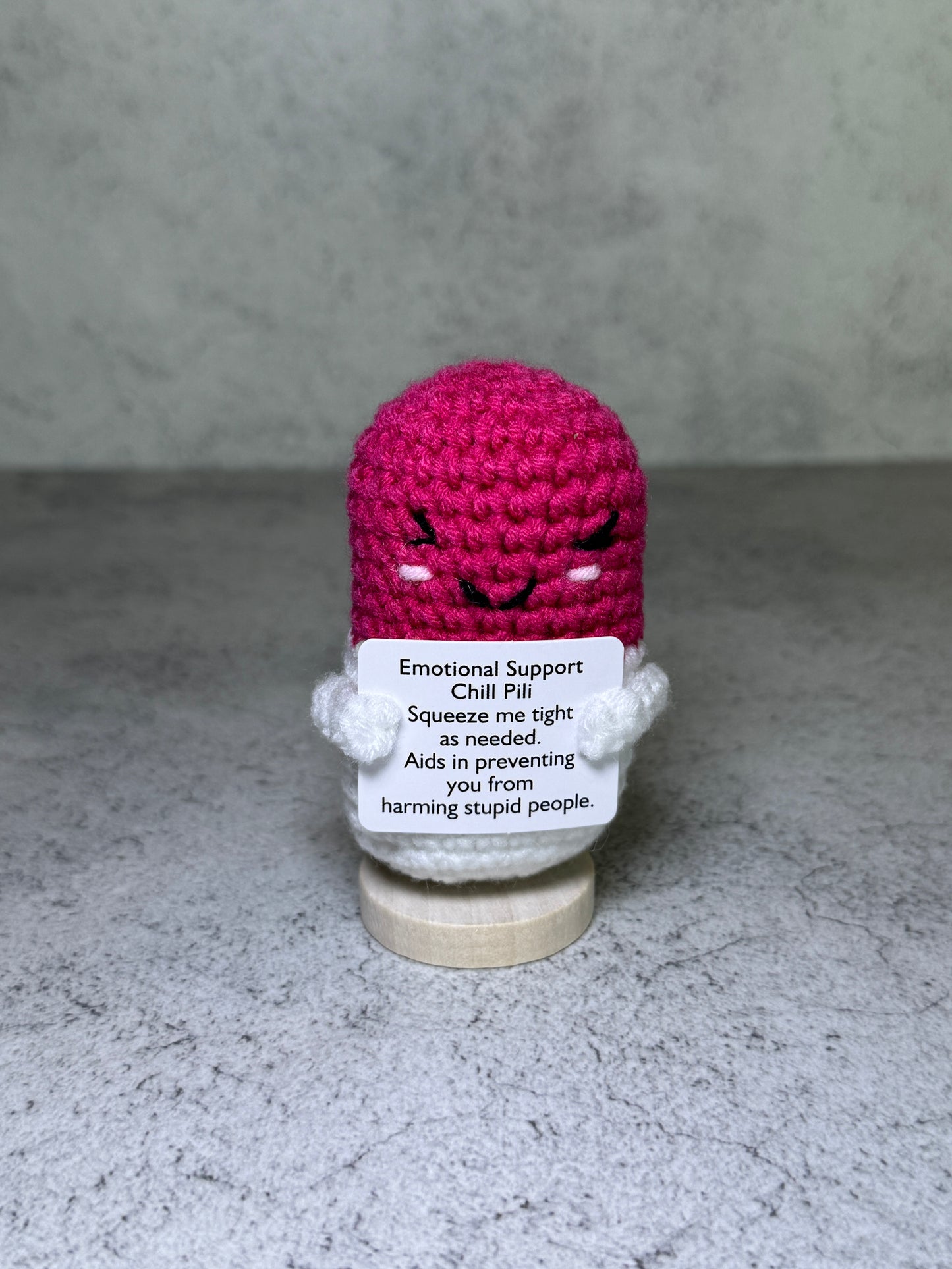 Handmade Crochet Positivity Plush – Uplifting Gifts & Home Décor by CraftnCrumble LLC