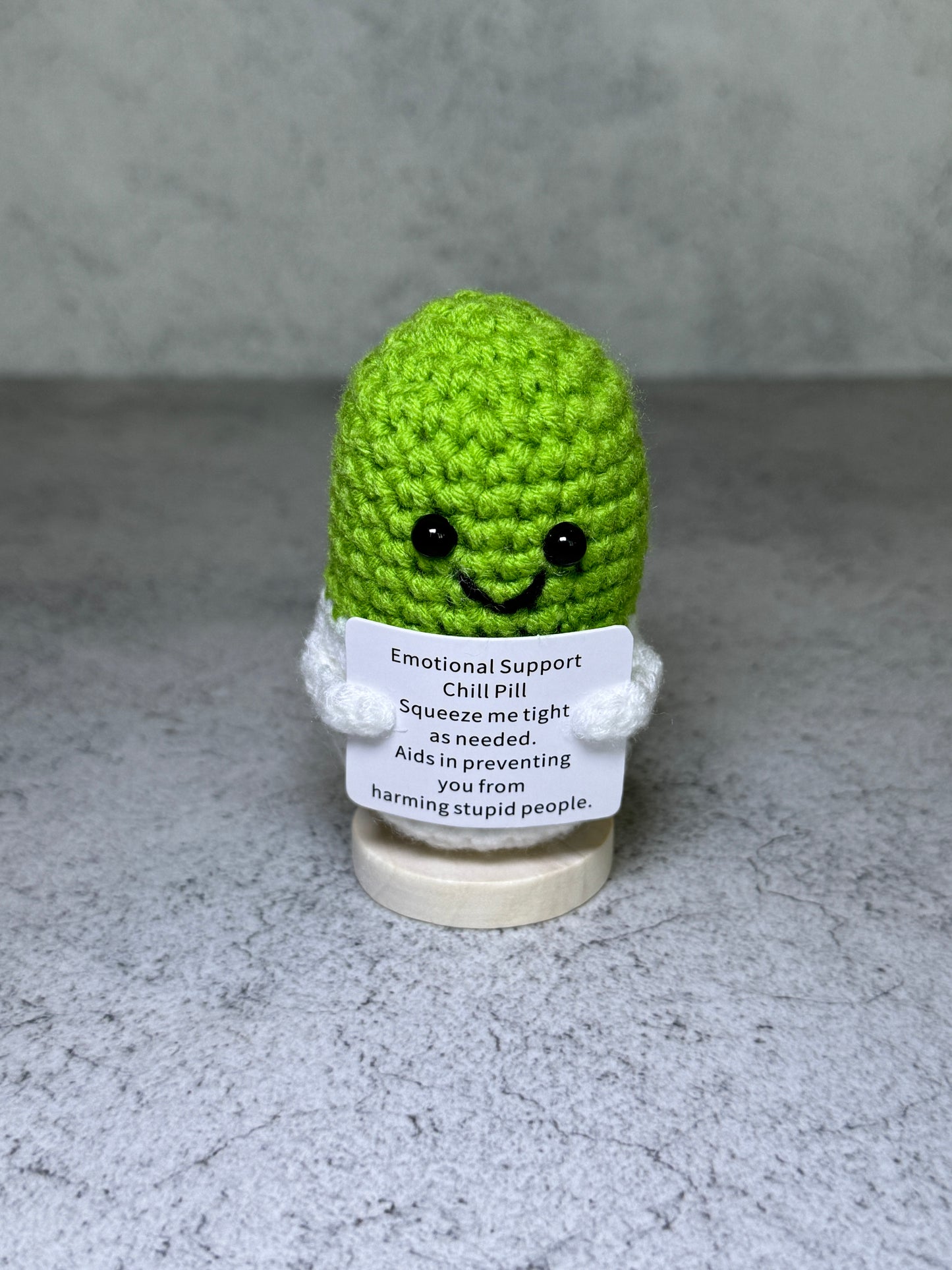 Handmade Crochet Positivity Plush – Uplifting Gifts & Home Décor by CraftnCrumble LLC