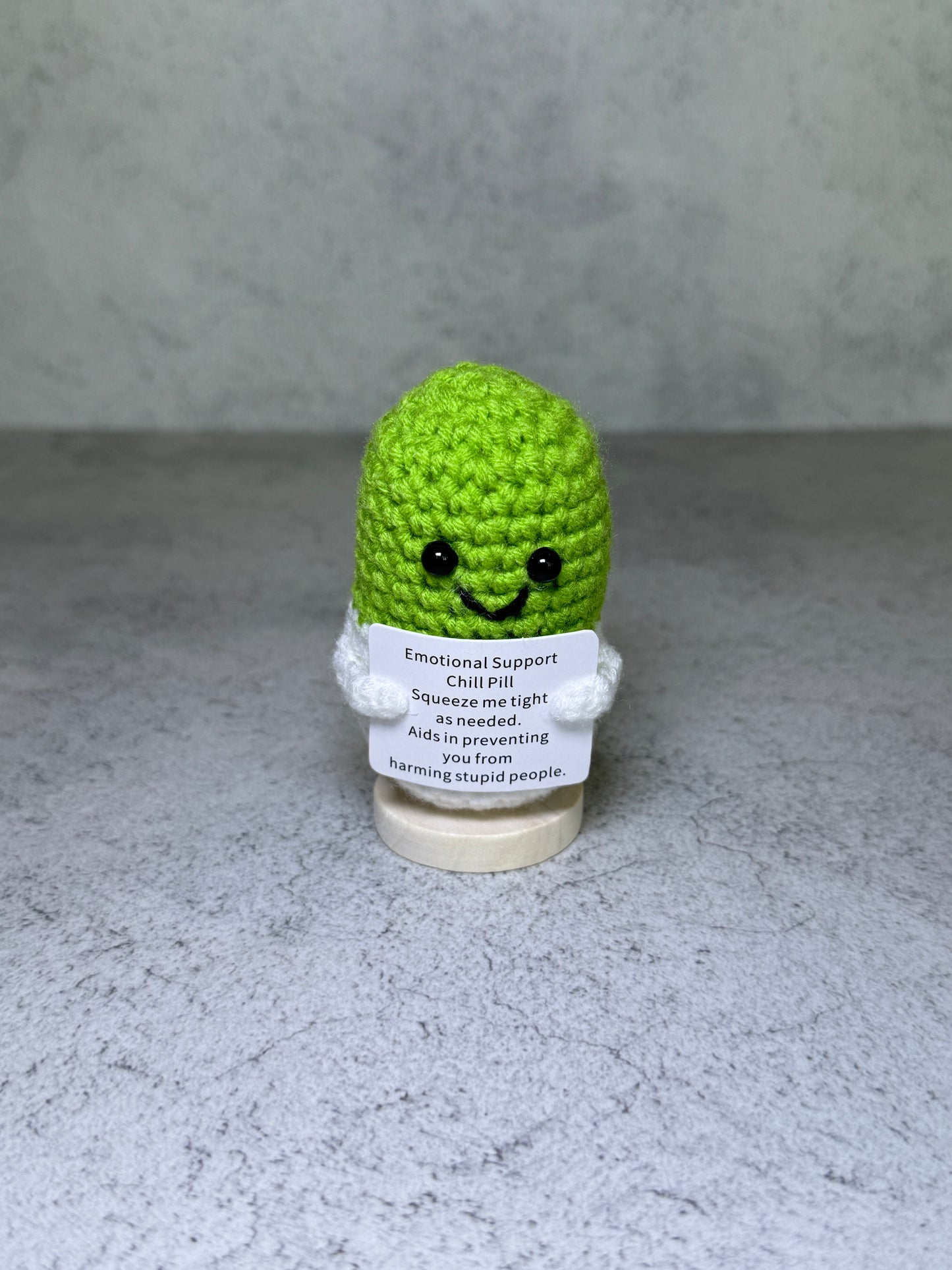 Handmade Crochet Positivity Plush – Uplifting Gifts & Home Décor by CraftnCrumble LLC