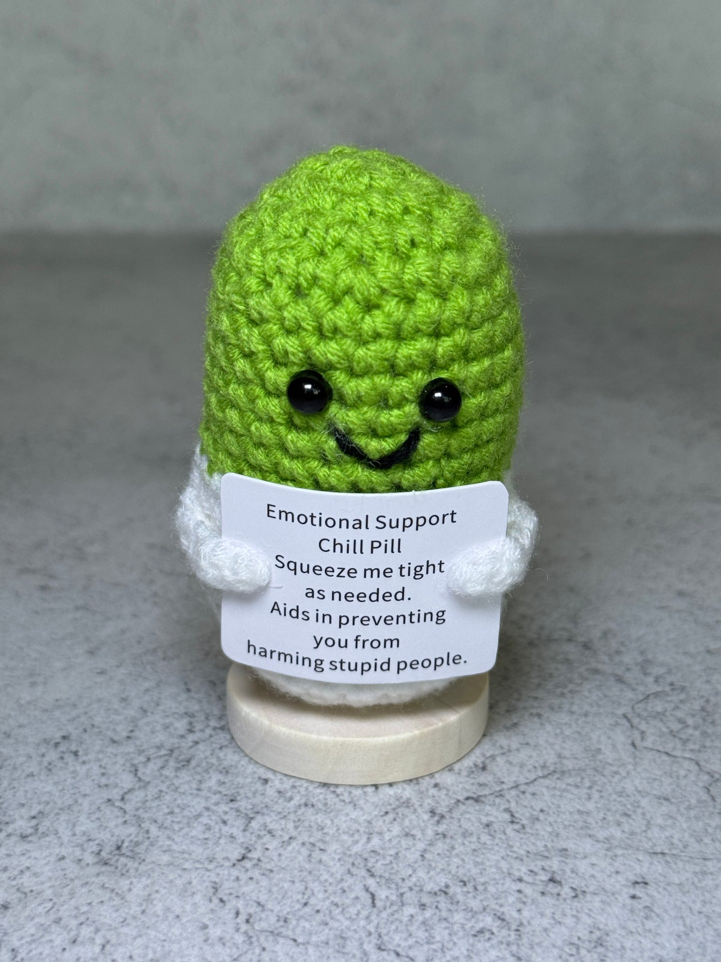 Handmade Crochet Positivity Plush – Uplifting Gifts & Home Décor by CraftnCrumble LLC