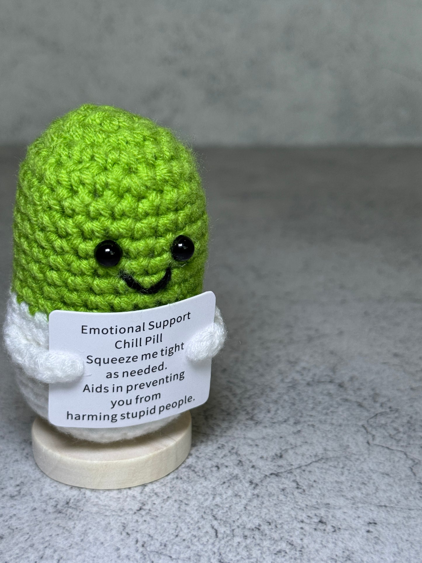 Handmade Crochet Positivity Plush – Uplifting Gifts & Home Décor by CraftnCrumble LLC