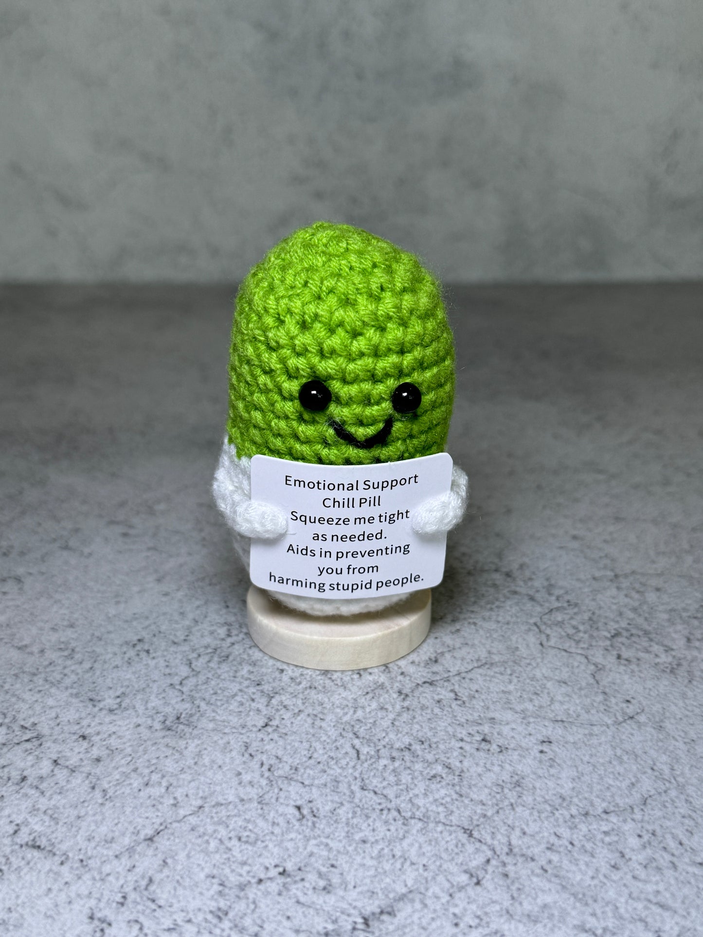 Handmade Crochet Positivity Plush – Uplifting Gifts & Home Décor by CraftnCrumble LLC