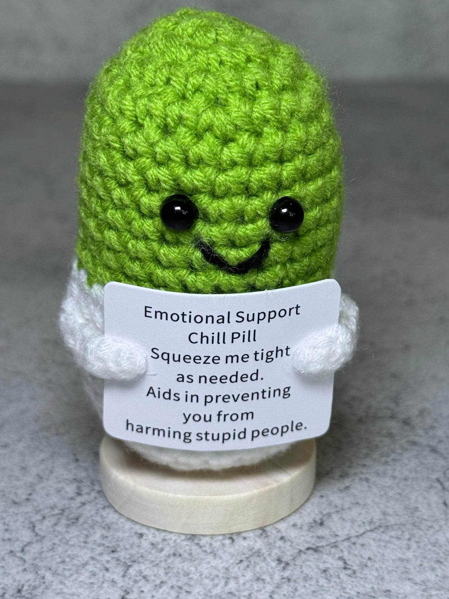 Handmade Crochet Positivity Plush – Uplifting Gifts & Home Décor by CraftnCrumble LLC