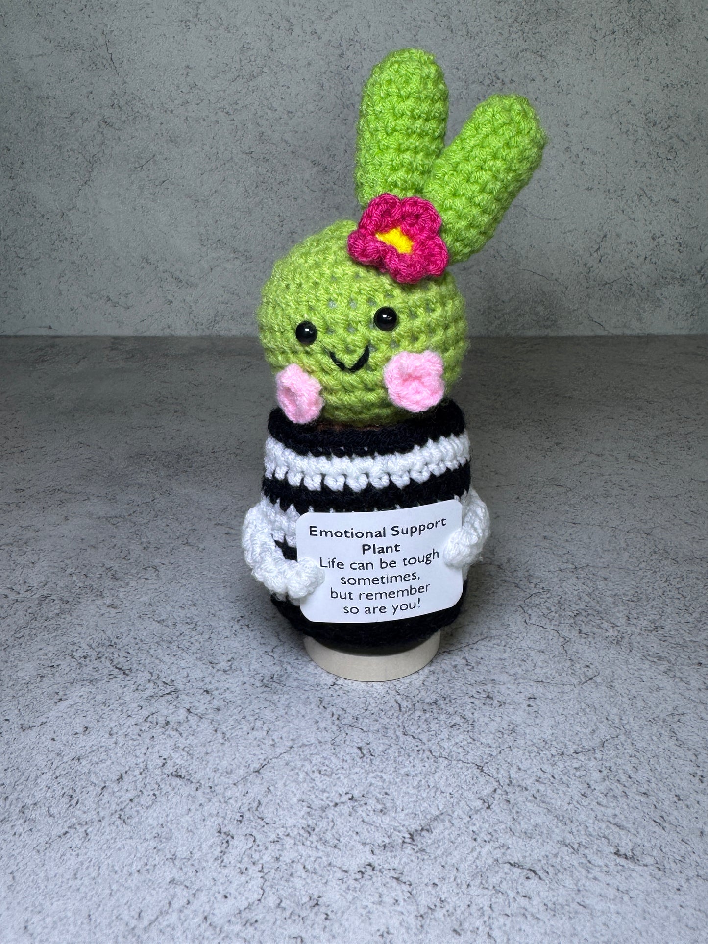 Handmade Crochet Positivity Plush – Uplifting Gifts & Home Décor by CraftnCrumble LLC