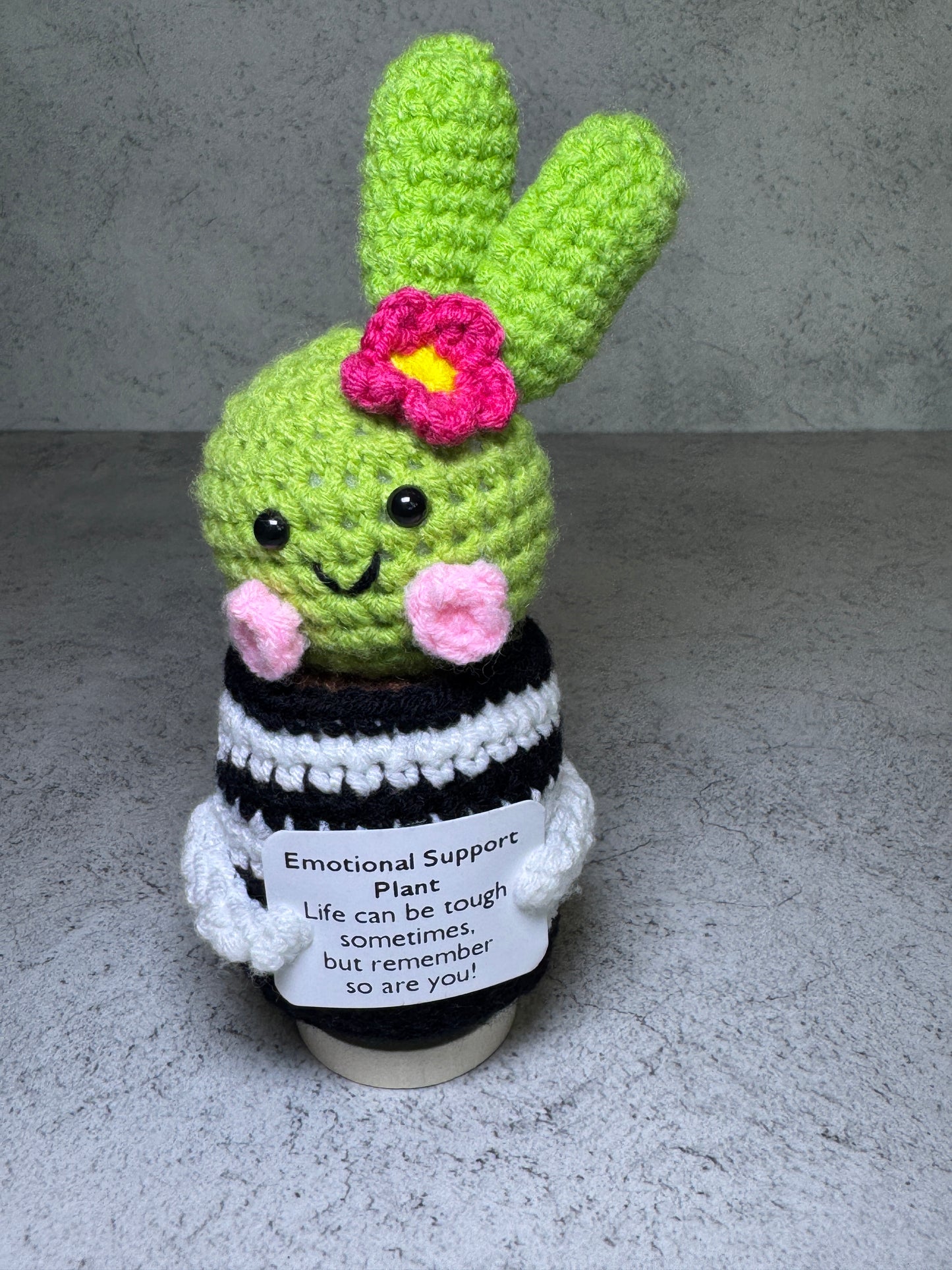 Handmade Crochet Positivity Plush – Uplifting Gifts & Home Décor by CraftnCrumble LLC