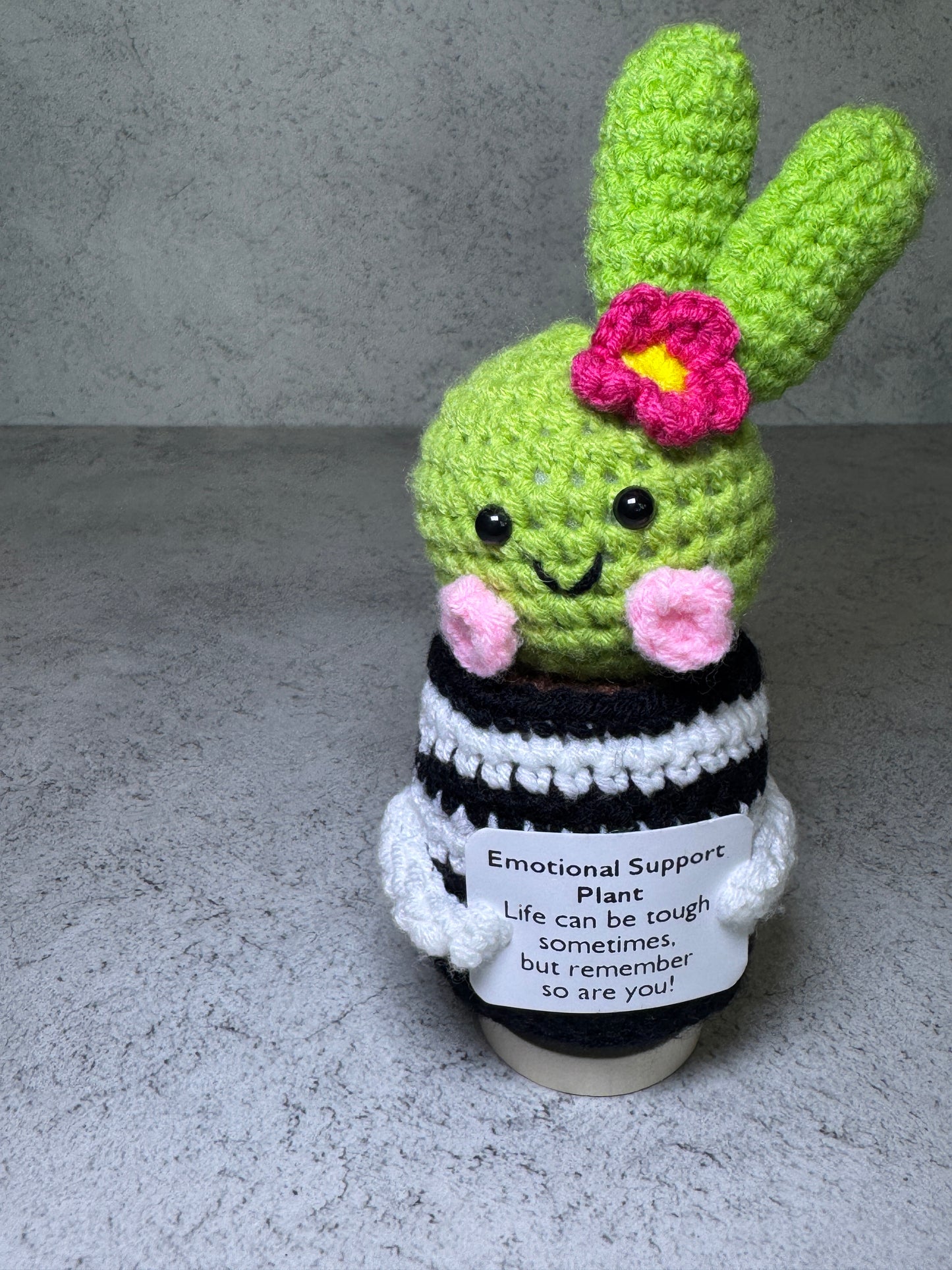 Handmade Crochet Positivity Plush – Uplifting Gifts & Home Décor by CraftnCrumble LLC