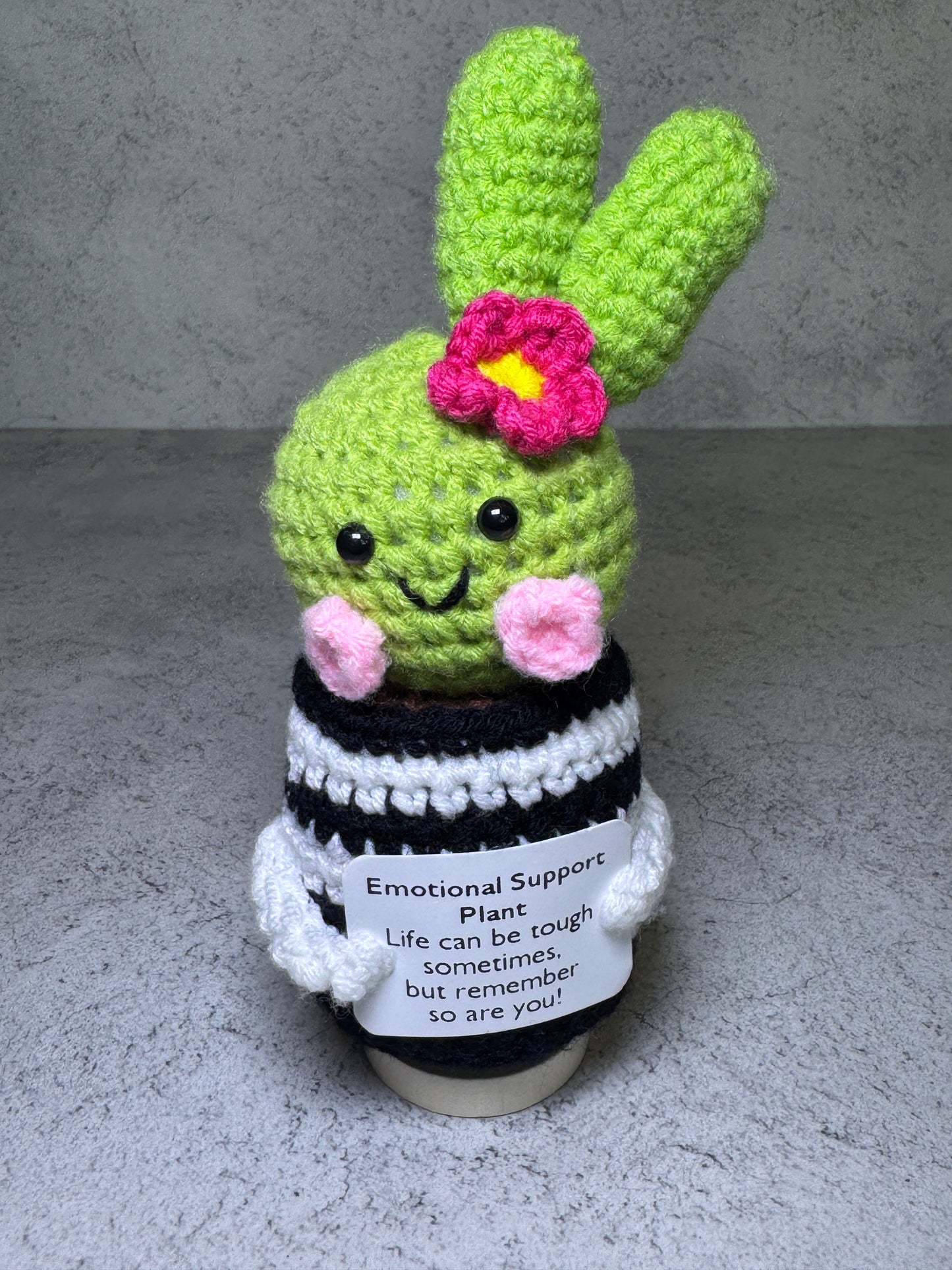Handmade Crochet Positivity Plush – Uplifting Gifts & Home Décor by CraftnCrumble LLC