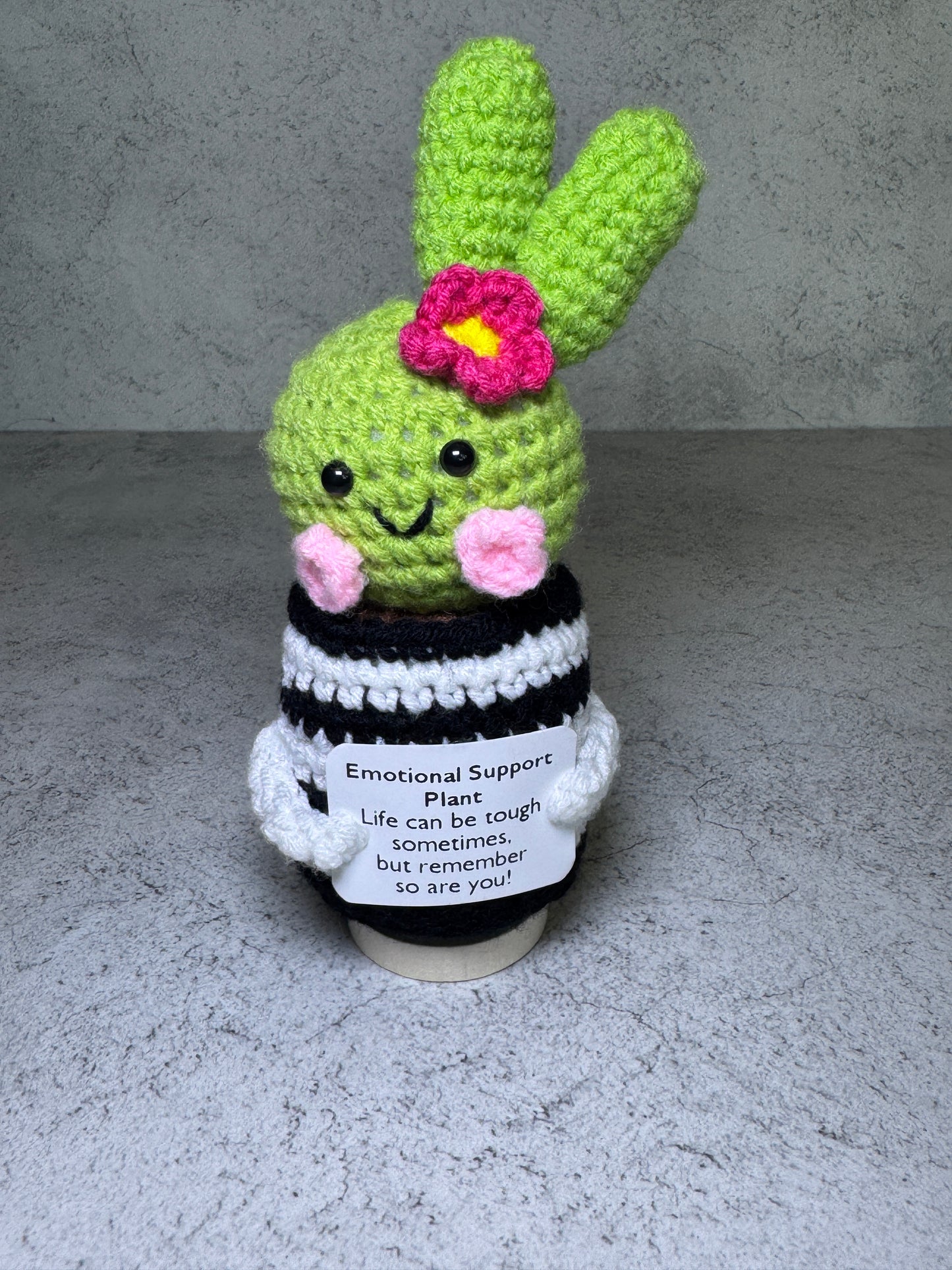 Handmade Crochet Positivity Plush – Uplifting Gifts & Home Décor by CraftnCrumble LLC