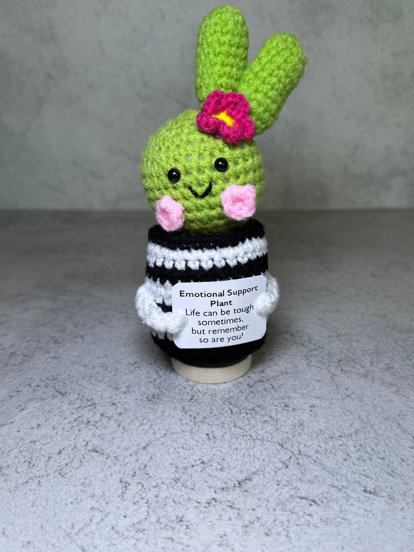 Handmade Crochet Positivity Plush – Uplifting Gifts & Home Décor by CraftnCrumble LLC