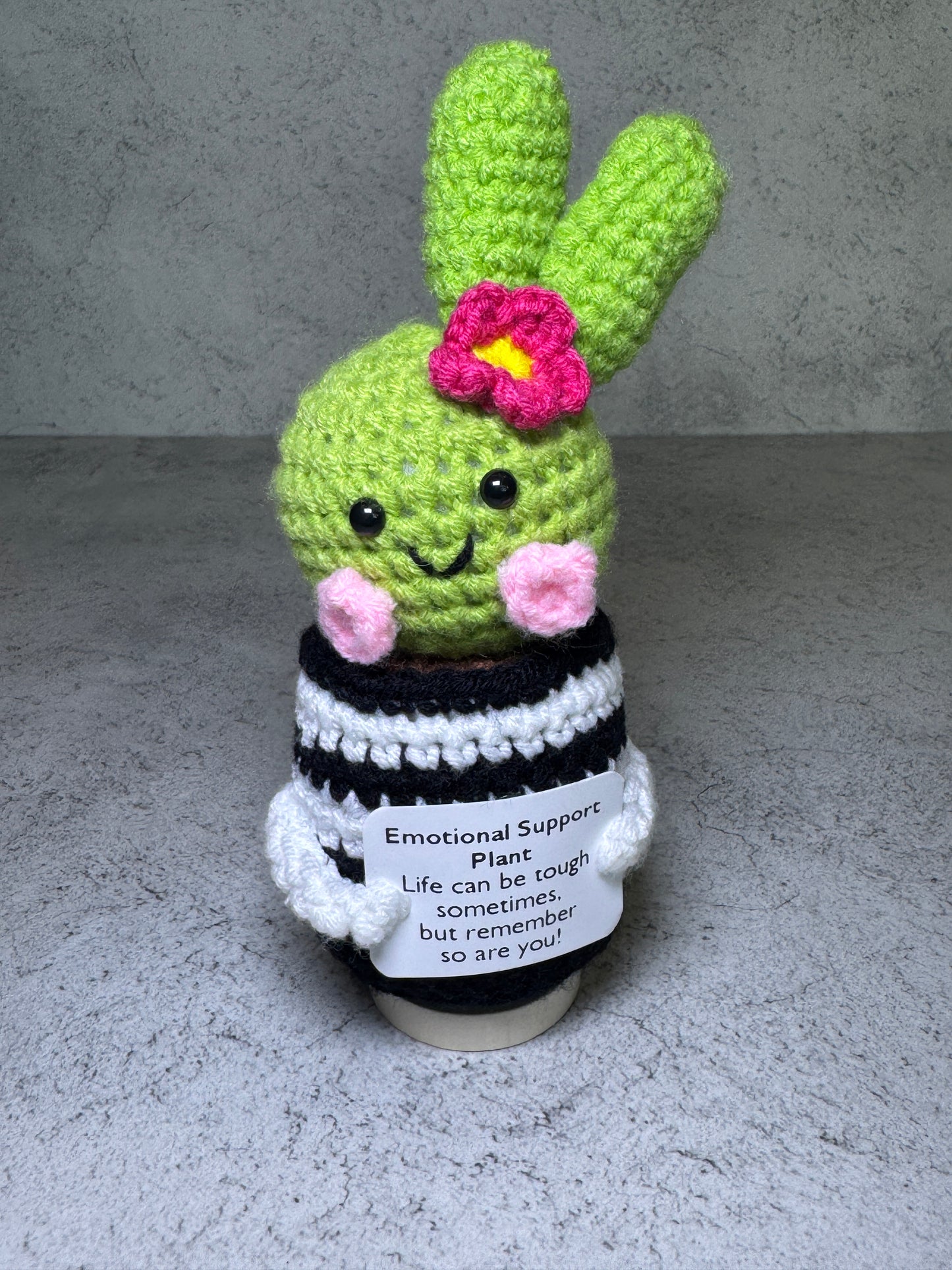 Handmade Crochet Positivity Plush – Uplifting Gifts & Home Décor by CraftnCrumble LLC