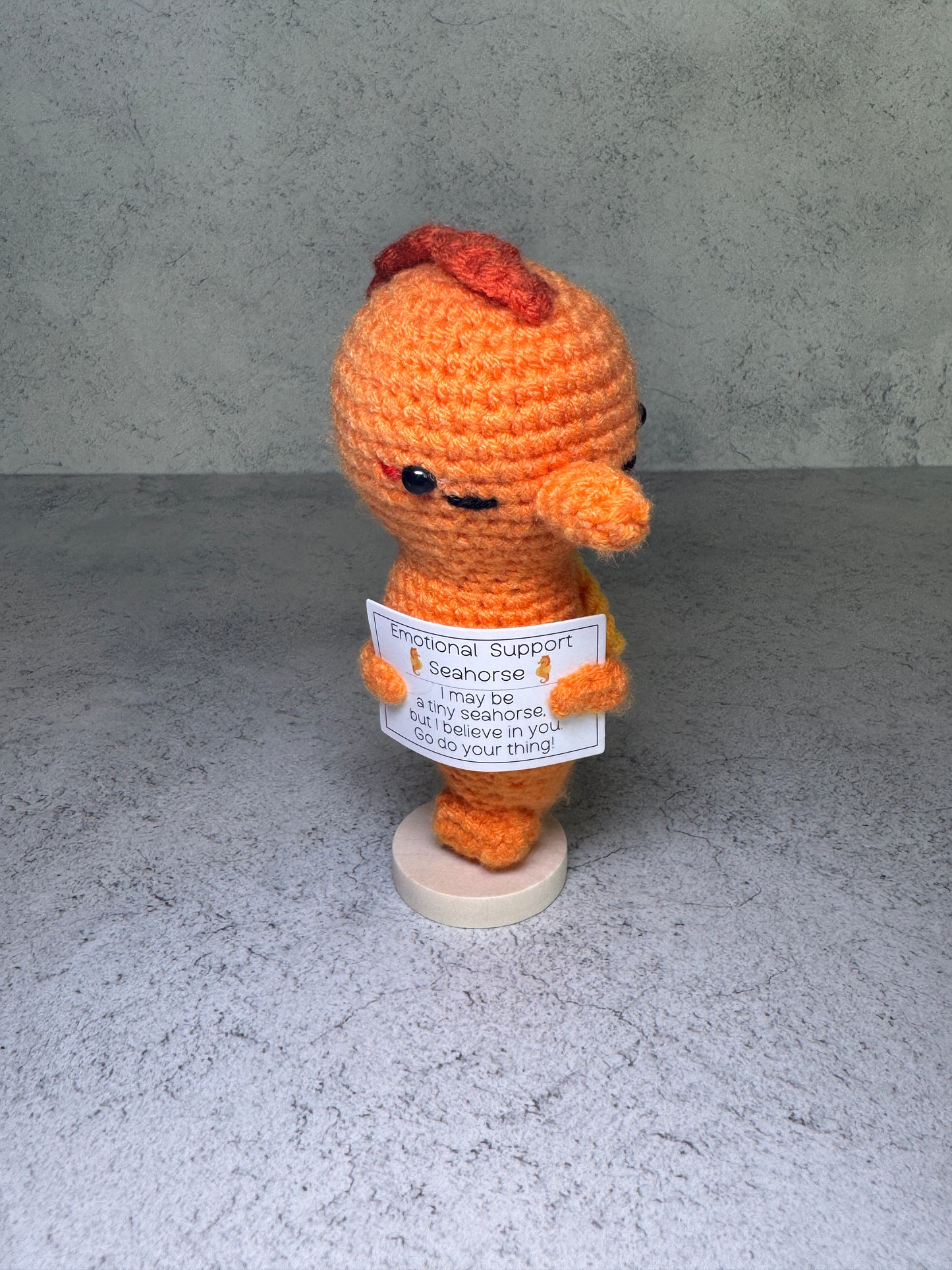 Handmade Crochet Positivity Plush – Uplifting Gifts & Home Décor by CraftnCrumble LLC