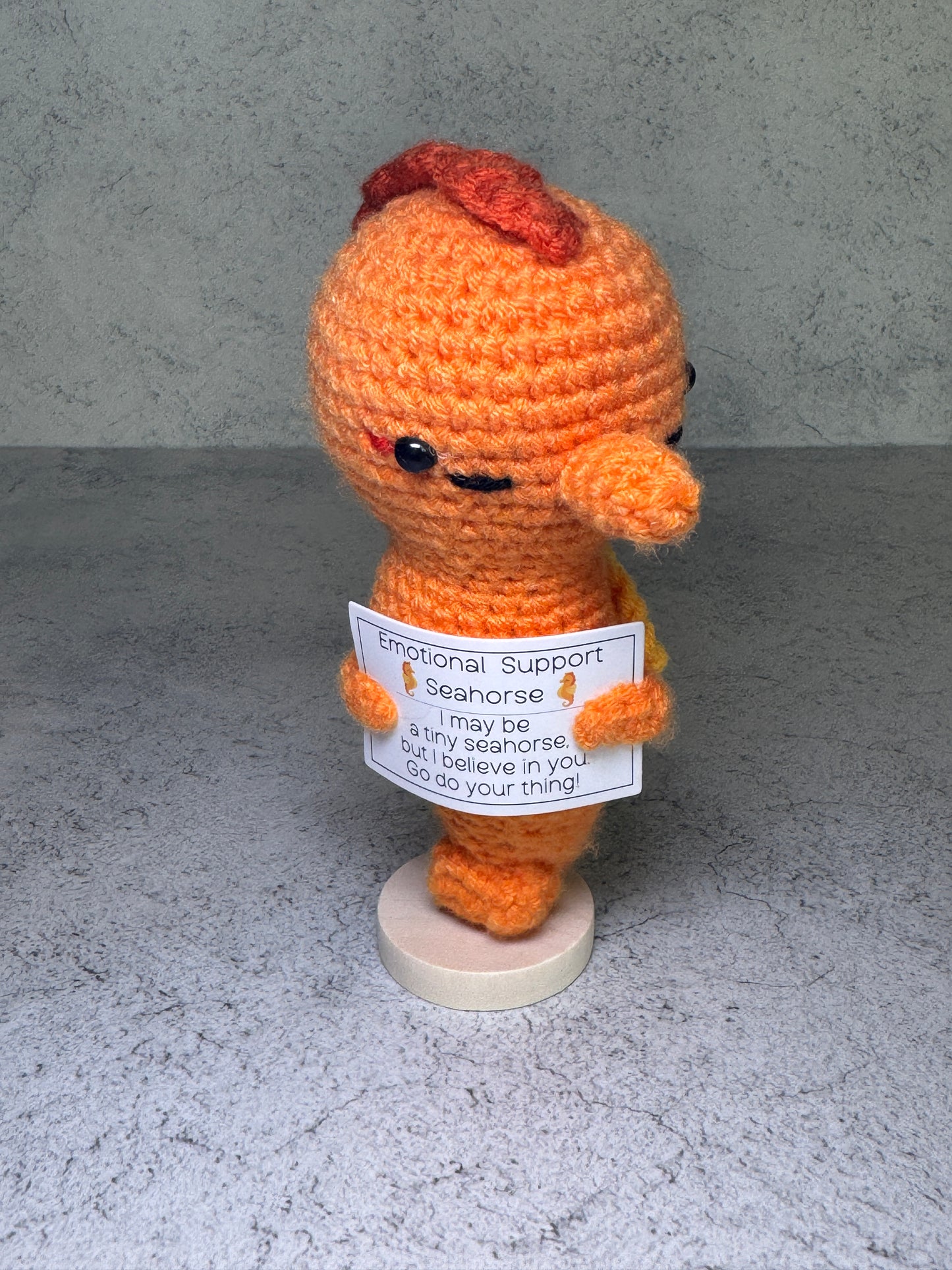 Handmade Crochet Positivity Plush – Uplifting Gifts & Home Décor by CraftnCrumble LLC