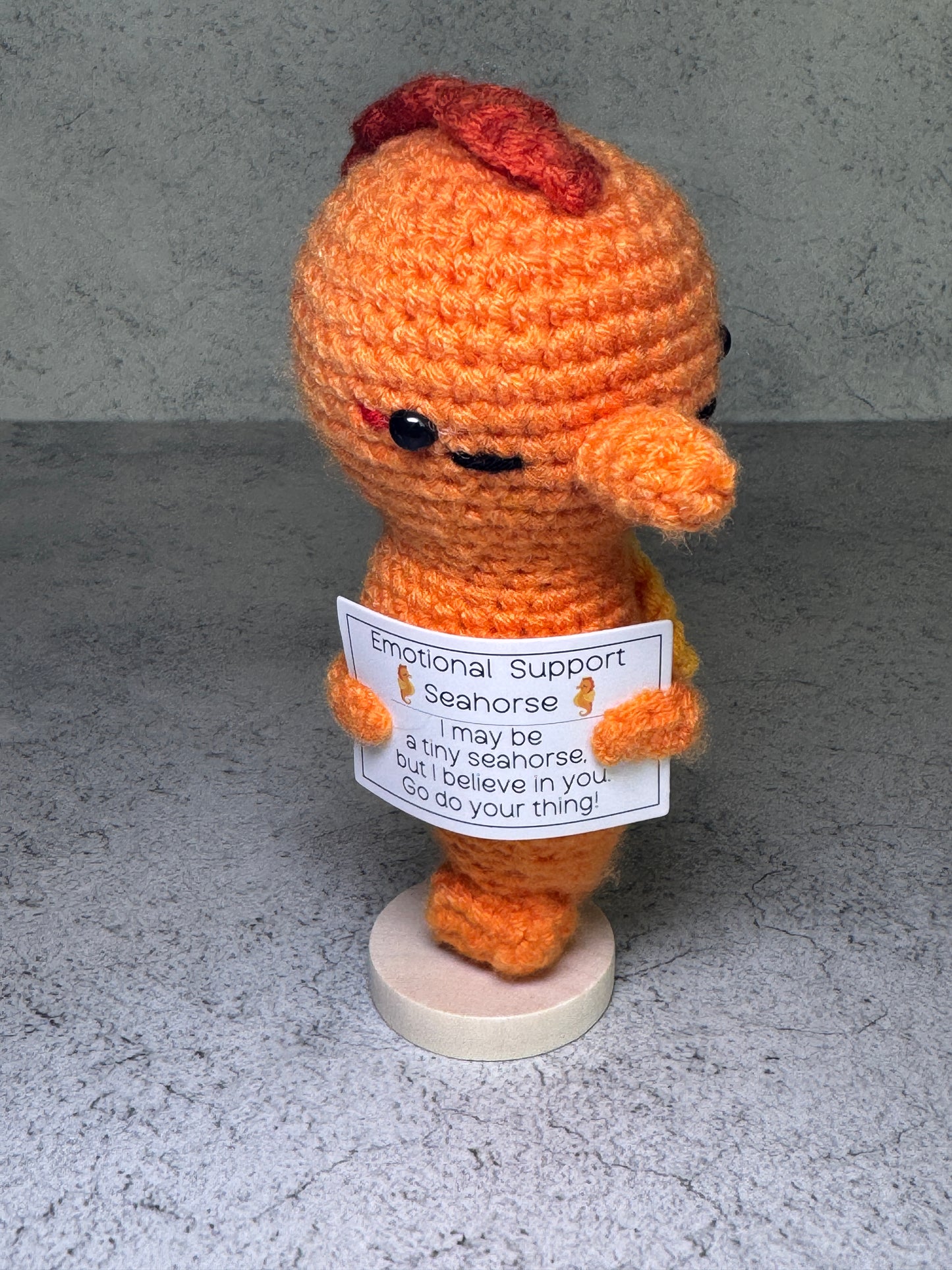Handmade Crochet Positivity Plush – Uplifting Gifts & Home Décor by CraftnCrumble LLC