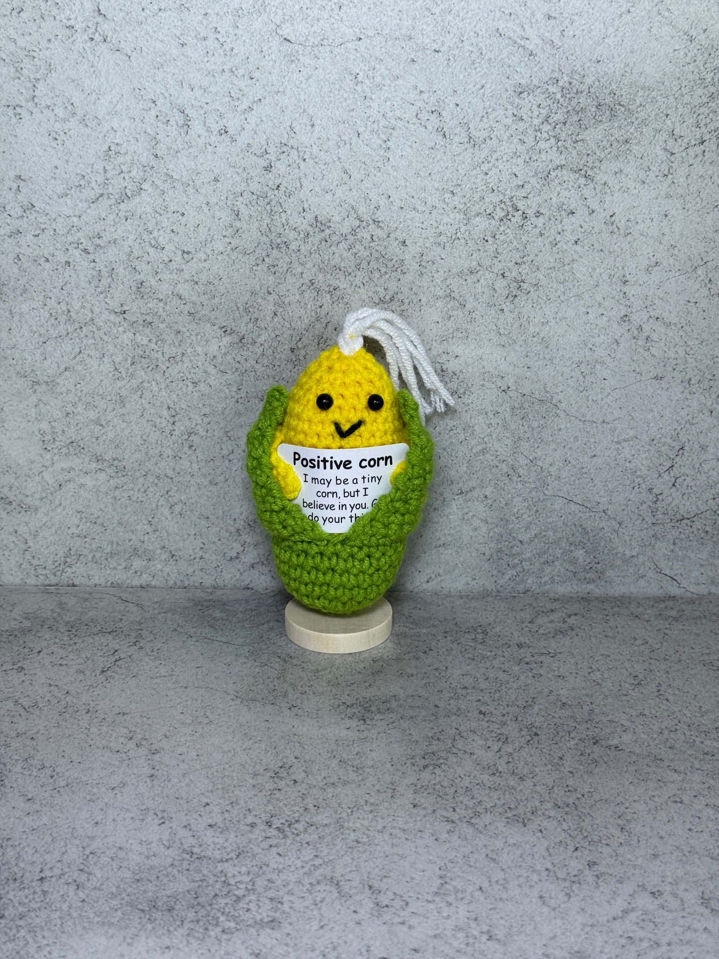 Handmade Crochet Positivity Plush – Uplifting Gifts & Home Décor by CraftnCrumble LLC