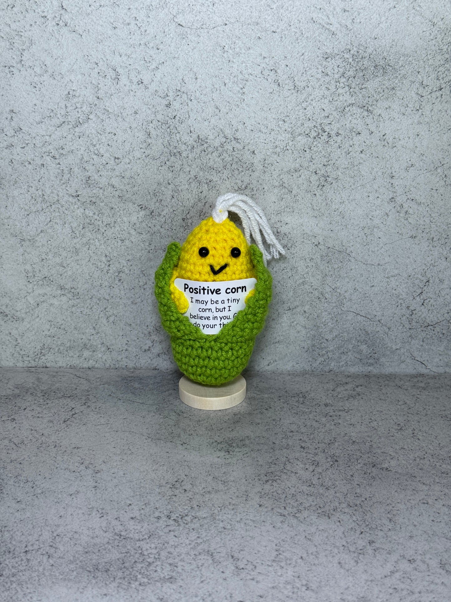 Handmade Crochet Positivity Plush – Uplifting Gifts & Home Décor by CraftnCrumble LLC