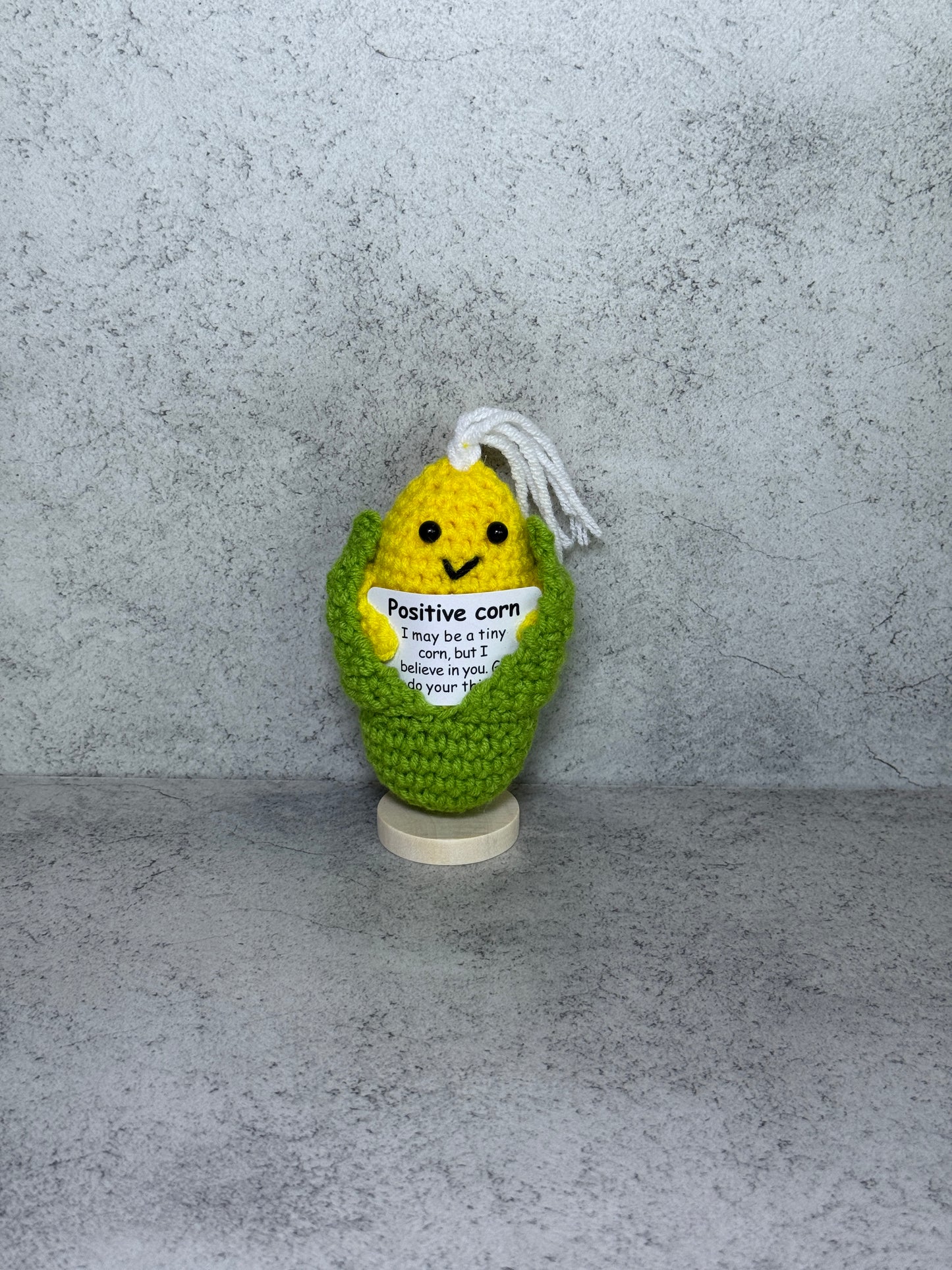 Handmade Crochet Positivity Plush – Uplifting Gifts & Home Décor by CraftnCrumble LLC
