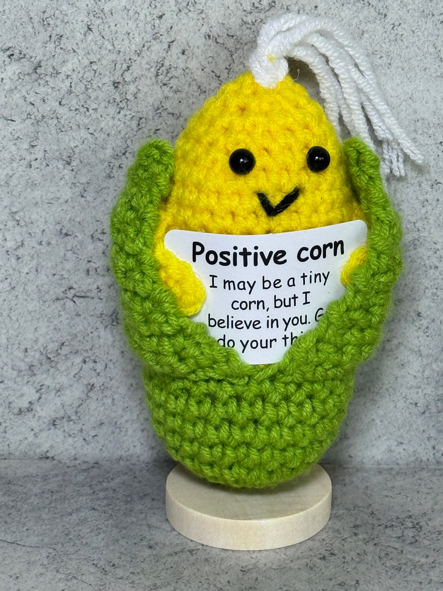 Handmade Crochet Positivity Plush – Uplifting Gifts & Home Décor by CraftnCrumble LLC