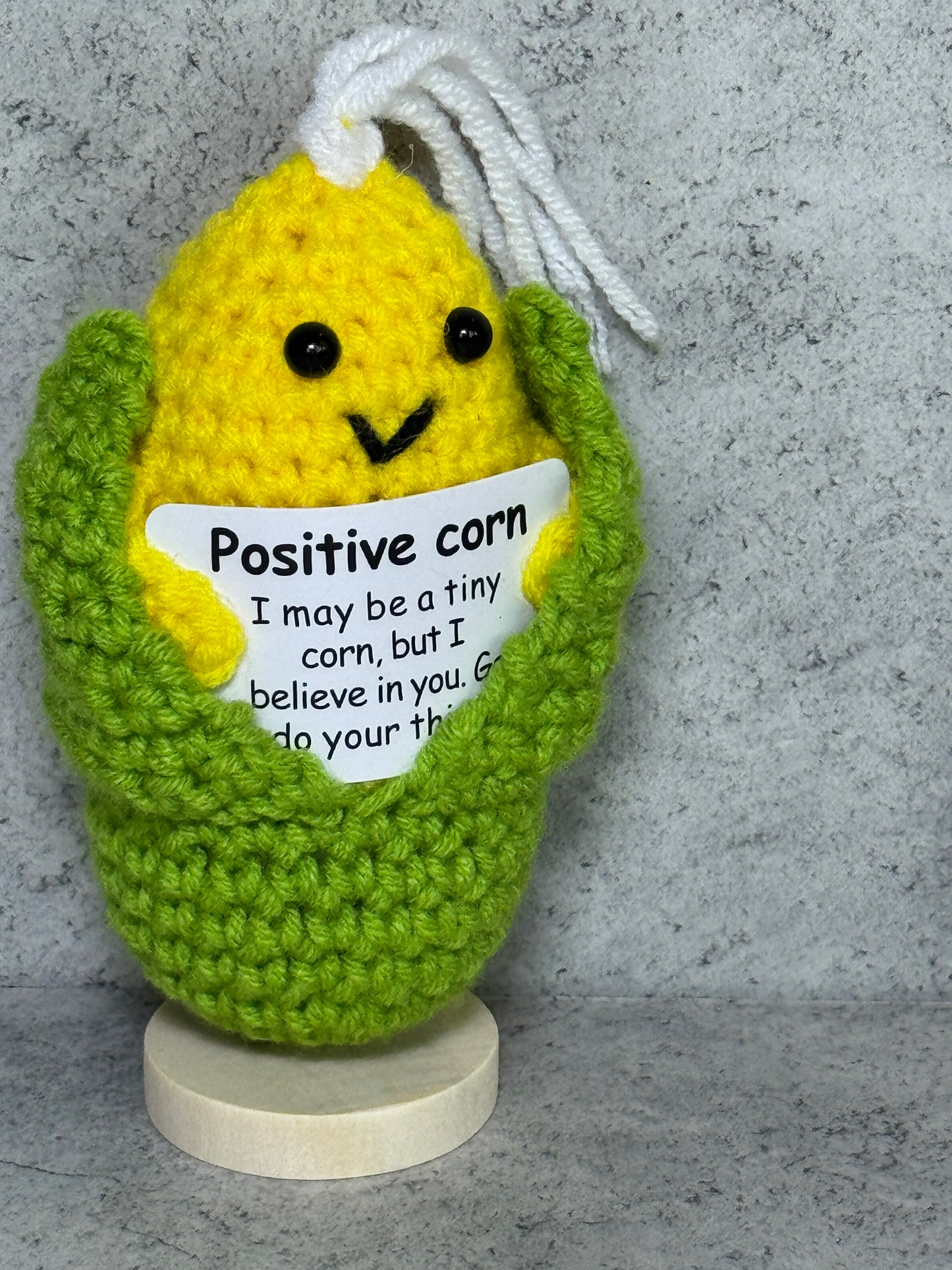 Handmade Crochet Positivity Plush – Uplifting Gifts & Home Décor by CraftnCrumble LLC