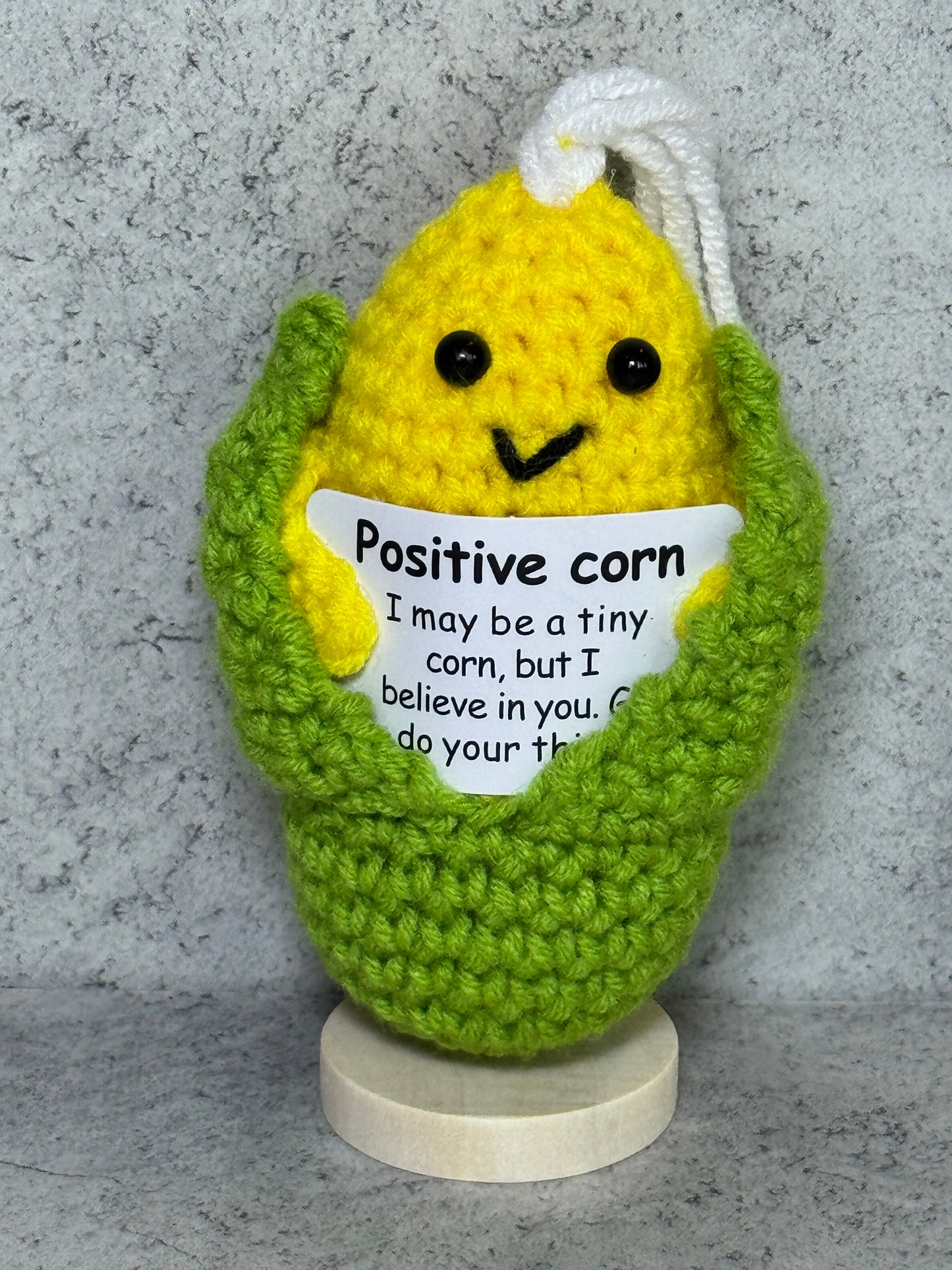 Handmade Crochet Positivity Plush – Uplifting Gifts & Home Décor by CraftnCrumble LLC