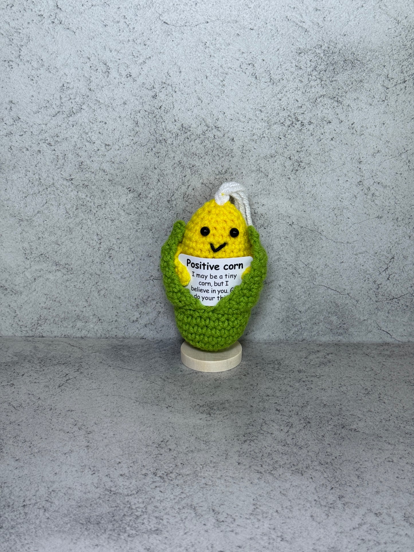 Handmade Crochet Positivity Plush – Uplifting Gifts & Home Décor by CraftnCrumble LLC