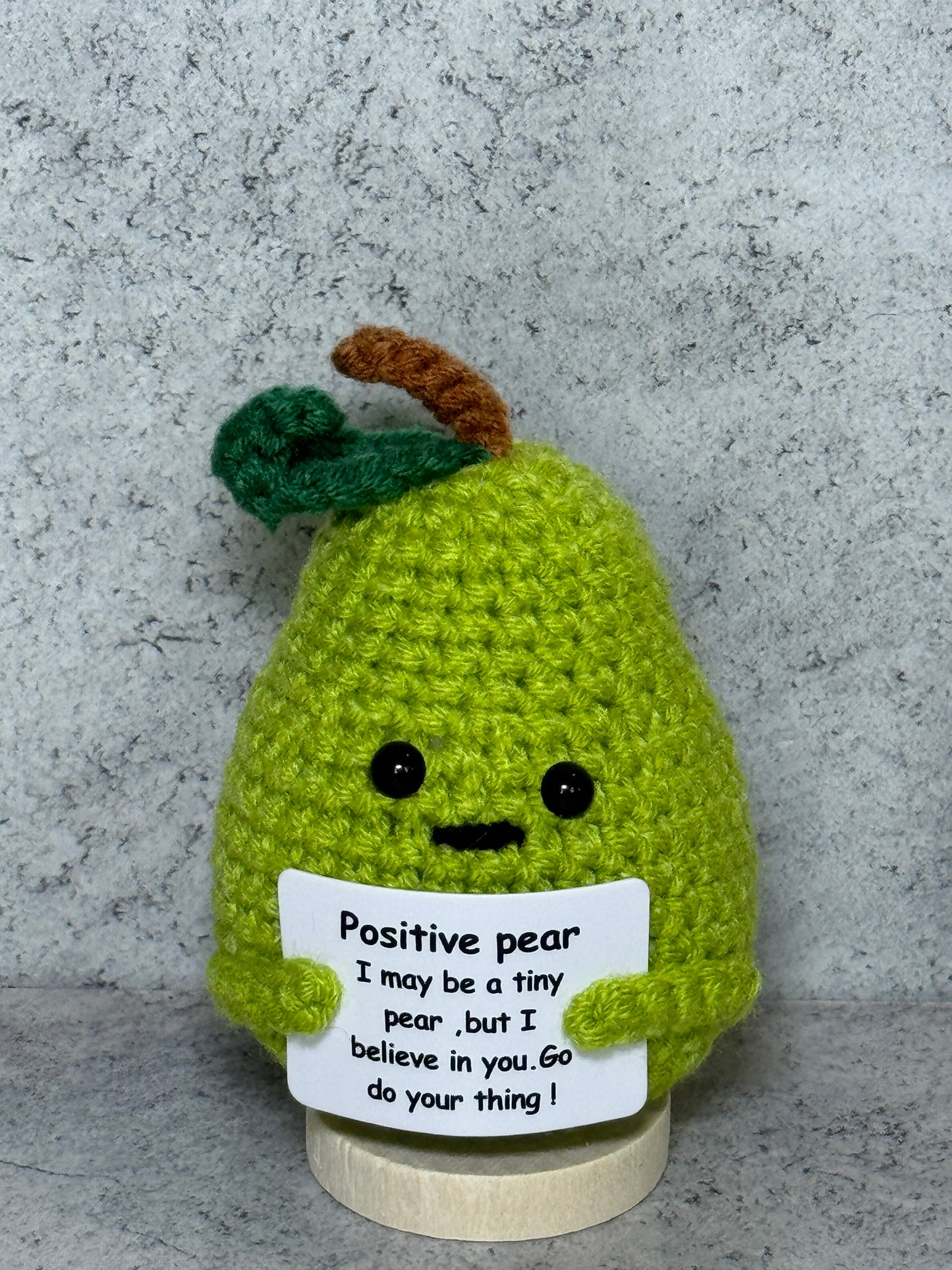 Handmade Crochet Positivity Plush – Uplifting Gifts & Home Décor by CraftnCrumble LLC
