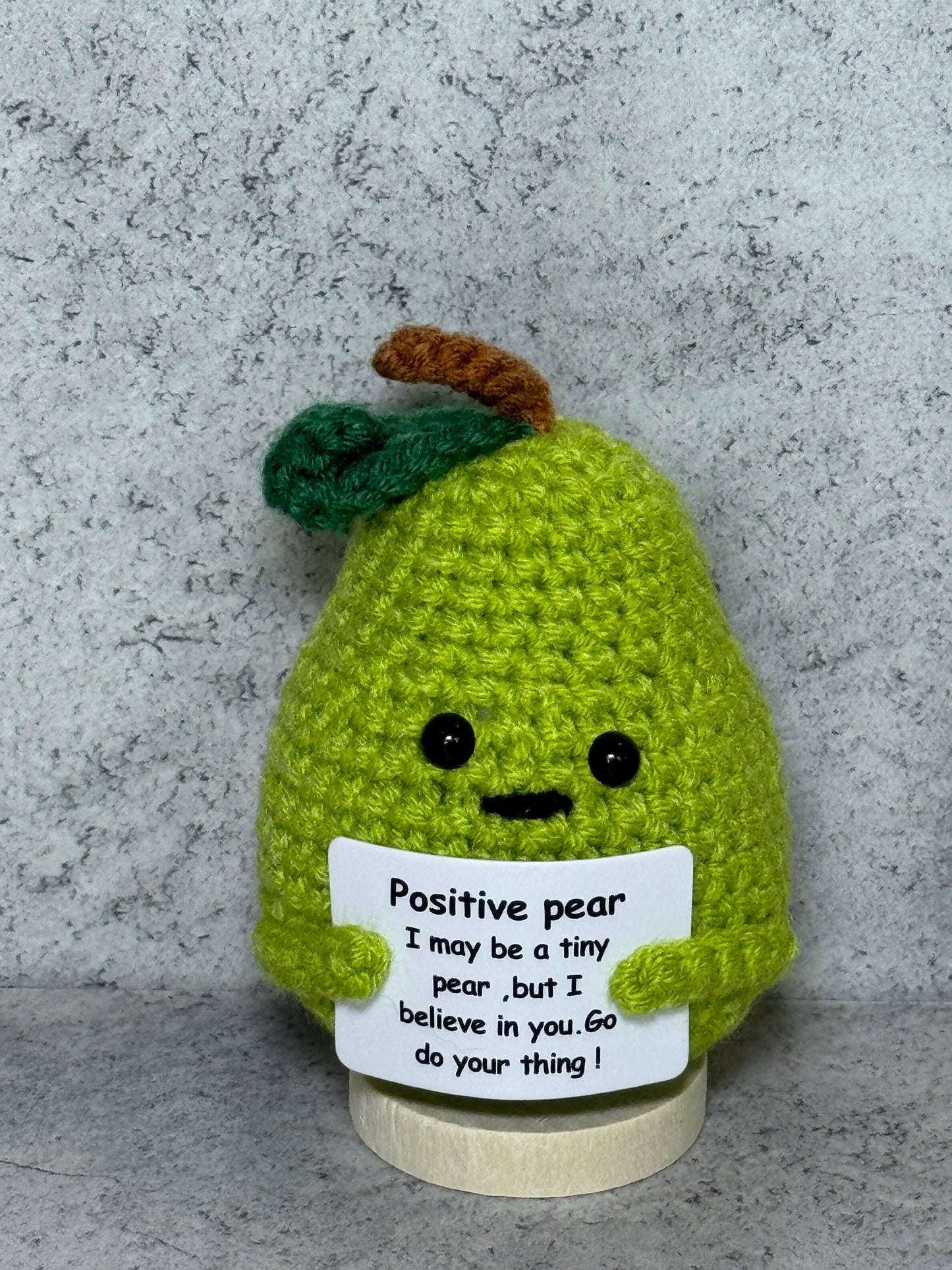 Handmade Crochet Positivity Plush – Uplifting Gifts & Home Décor by CraftnCrumble LLC