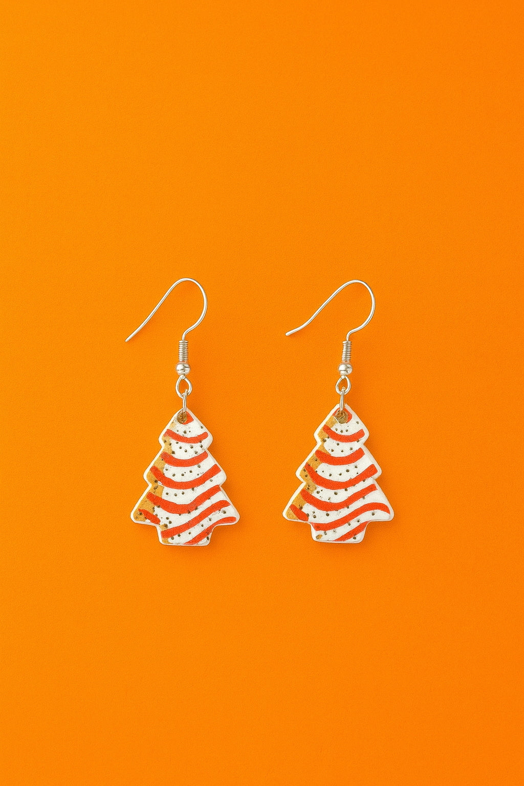 Acrylic Christmas Tree Drop Dangle Earrings - Colourful Holiday Jewelry for Women