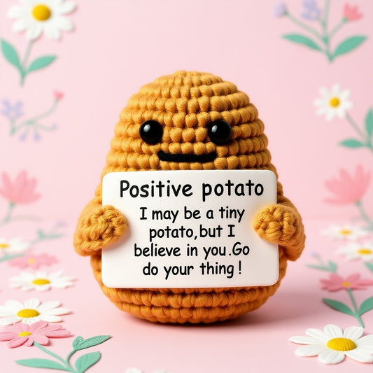 Funny Potato Expression Water Bottle Encouragement Laptop Book Vinyl Stickers by Craft-N-Crumble™