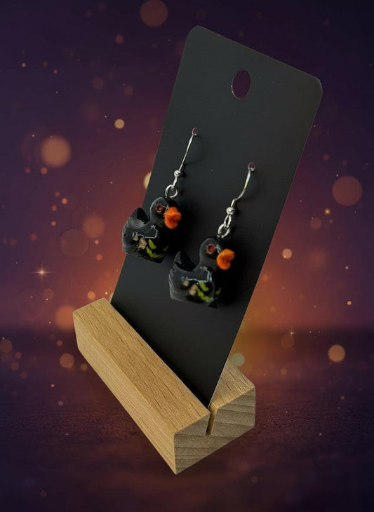 Halloween Duck Dangle Earrings Spooky & Fun Rubber Duck Styles