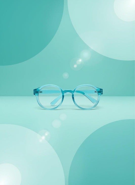 Turquoise eyeglasses for labubu