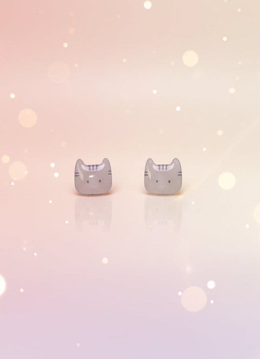 Cute Cat Stud Earrings