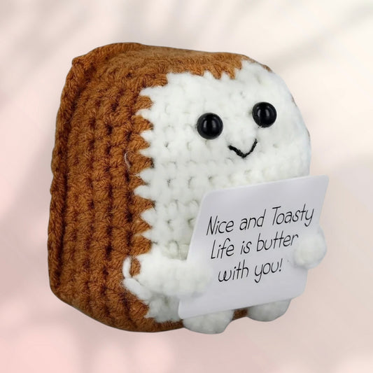 Handmade Crochet Positivity Plush – Uplifting Gifts & Home Décor by CraftnCrumble LLC