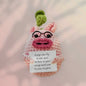 Handmade Crochet Positivity Plush – Uplifting Gifts & Home Décor by CraftnCrumble LLC