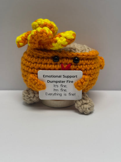 Handmade Crochet Positivity Plush – Uplifting Gifts & Home Décor by CraftnCrumble LLC