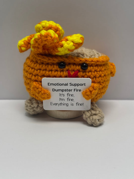 Handmade Crochet Positivity Plush – Uplifting Gifts & Home Décor by CraftnCrumble LLC