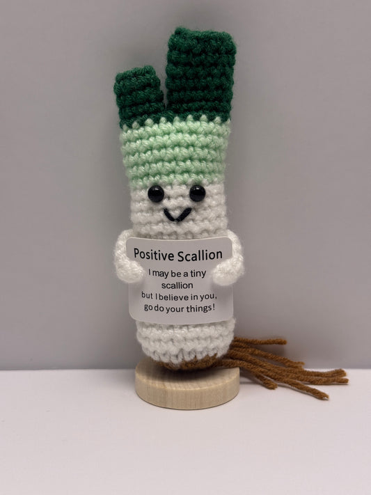 Handmade Crochet Positivity Plush – Uplifting Gifts & Home Décor by CraftnCrumble LLC