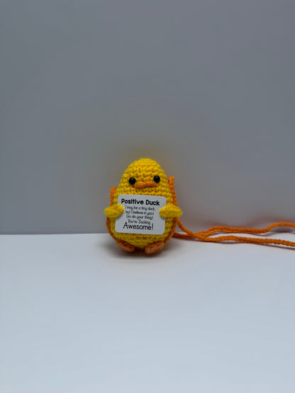 Handmade Crochet Positivity Plush – Uplifting Gifts & Home Décor by CraftnCrumble LLC
