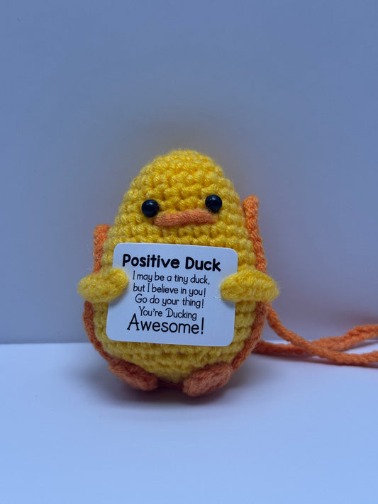 Handmade Crochet Positivity Plush – Uplifting Gifts & Home Décor by CraftnCrumble LLC