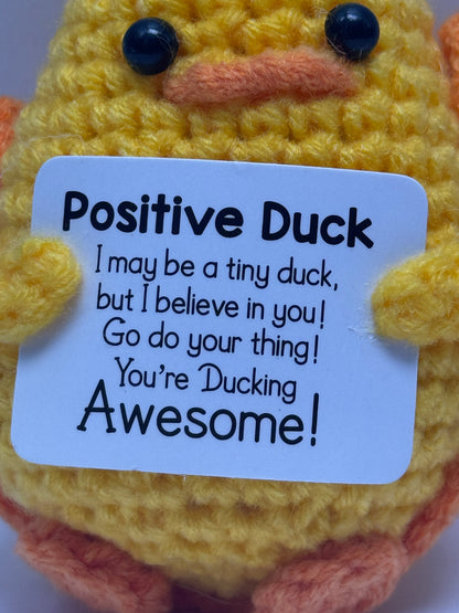 Handmade Crochet Positivity Plush – Uplifting Gifts & Home Décor by CraftnCrumble LLC
