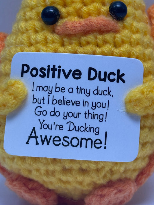 Handmade Crochet Positivity Plush – Uplifting Gifts & Home Décor by CraftnCrumble LLC
