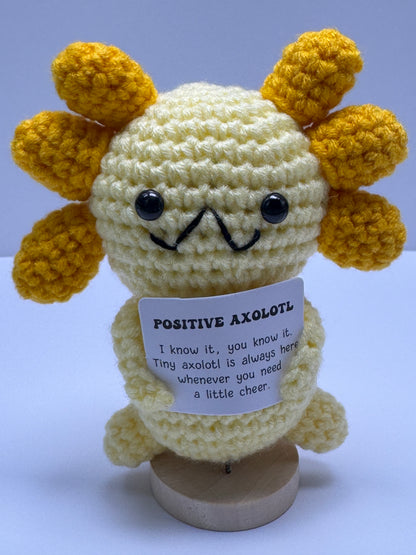 Handmade Crochet Positivity Plush – Uplifting Gifts & Home Décor by CraftnCrumble LLC