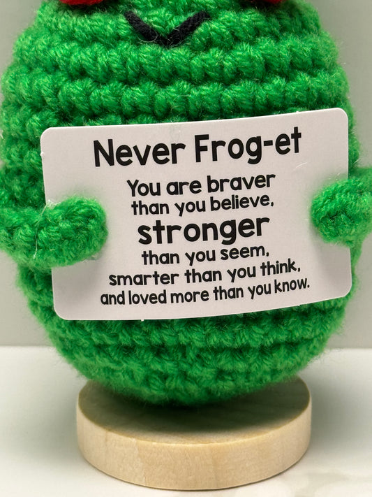Handmade Crochet Positivity Plush – Uplifting Gifts & Home Décor by CraftnCrumble LLC