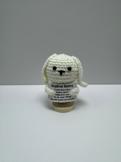 Handmade Crochet Positivity Plush – Uplifting Gifts & Home Décor by CraftnCrumble LLC