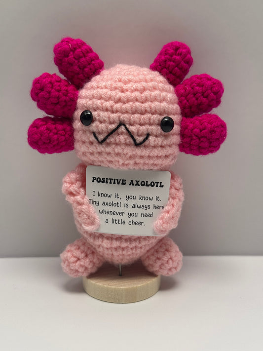 Handmade Crochet Positivity Plush – Uplifting Gifts & Home Décor by CraftnCrumble LLC