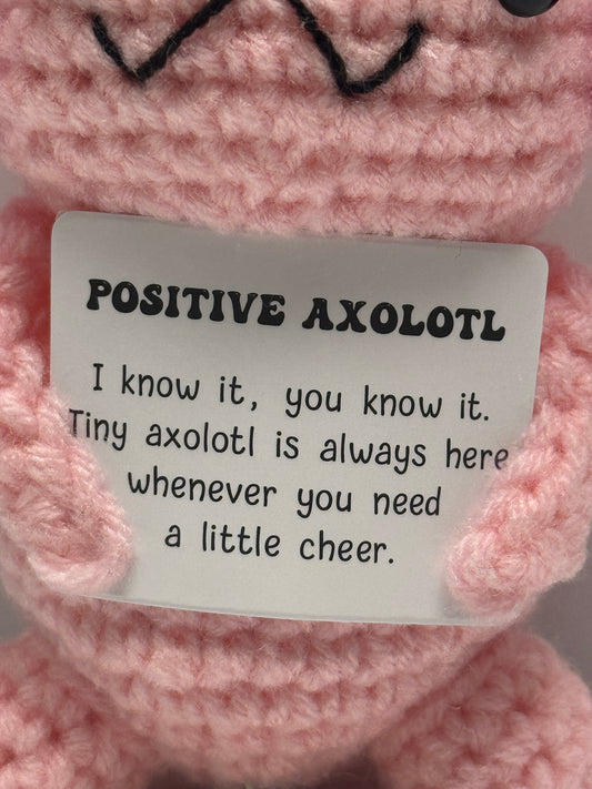 Handmade Crochet Positivity Plush – Uplifting Gifts & Home Décor by CraftnCrumble LLC